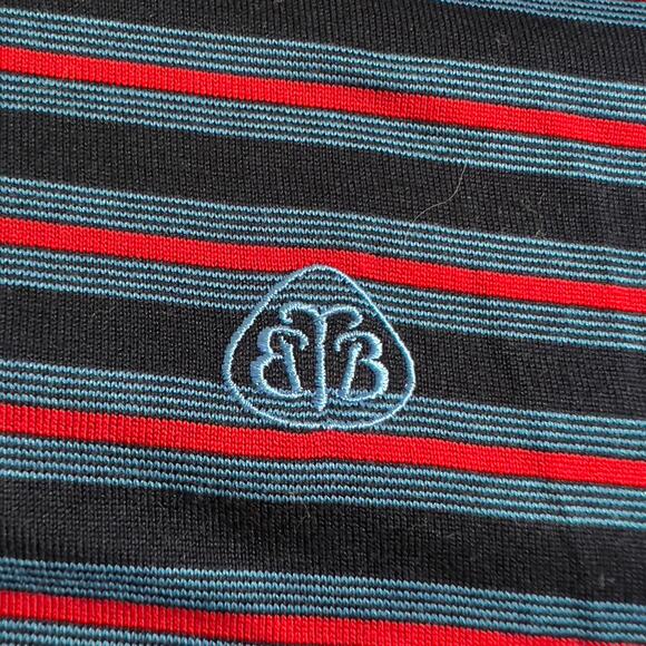 Brooks Brothers Country Club Polo Shirt XL Performance Golf Resort Multi Stripe - Picture 4 of 13